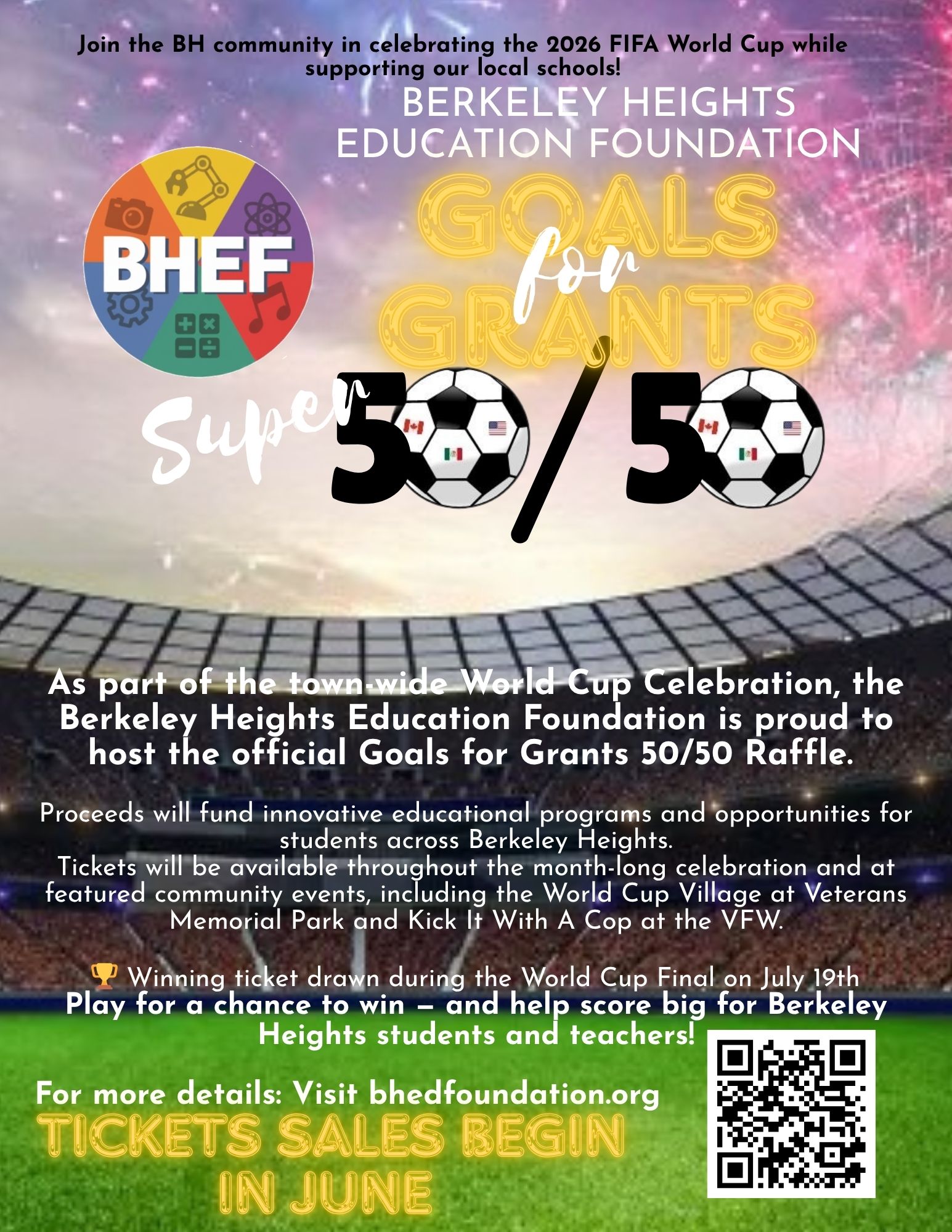 GOALS FOR GRANTS SUPER 50/50